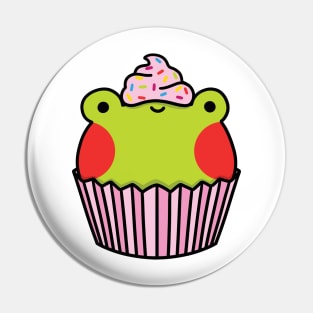 Frog cupcake with pink frosting Pin