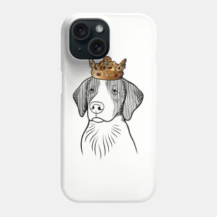 Brittany Dog King Queen Wearing Crown Phone Case