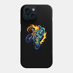 Out of this World: Astronaut Stunt Biker Phone Case