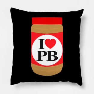 I Love Peanut Butter Pillow