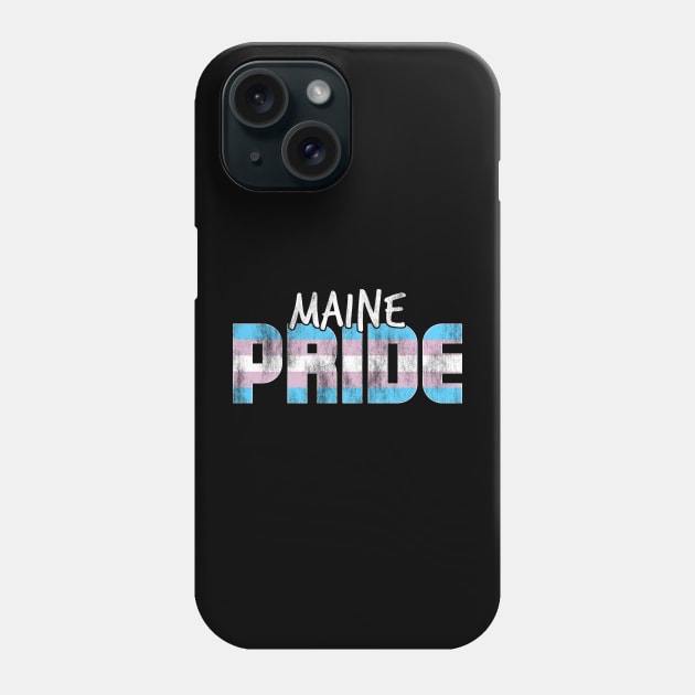 Maine Pride Transgender Flag Phone Case by wheedesign