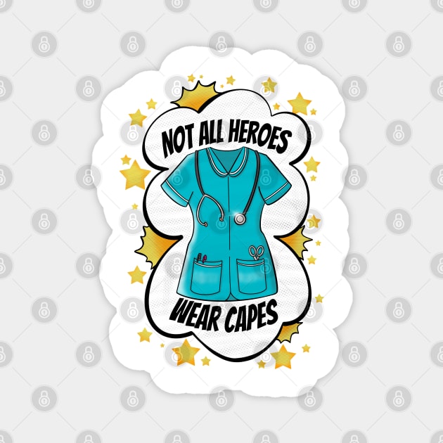 Not all heroes wear capes Magnet by Manxcraft