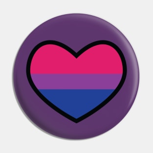 Bisexual Flag Heart Pin