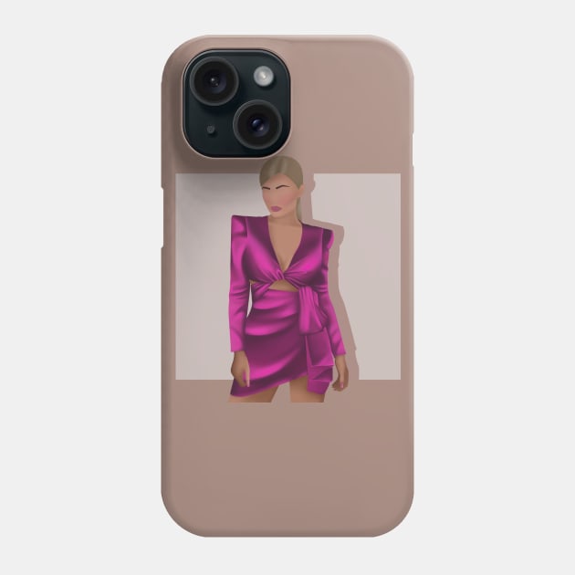 Kylie Jenner. Pink. Phone Case by AnnVas