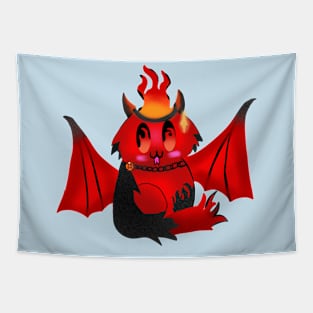 Red Dragon Cat Tapestry