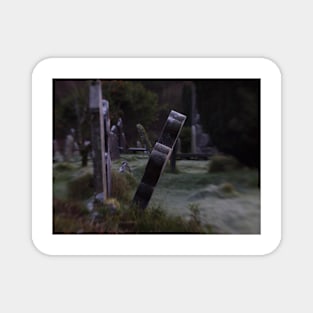 Tilted Gravestone Magnet