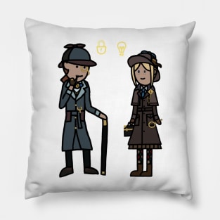 Truth & Inference Cartoon 1 Pillow