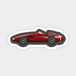 Maserati 250 F - Juan Manuel Fangio Illustration Magnet