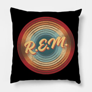 R.E.M. Vintage Circle Pillow