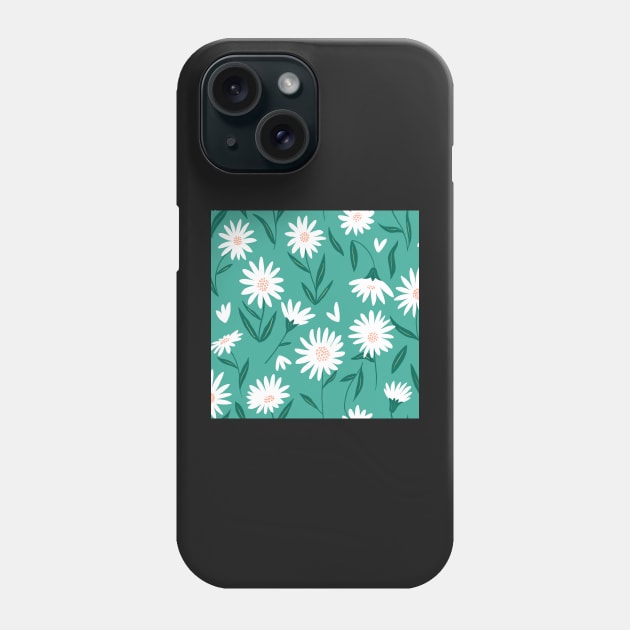 Daisy green Phone Case by Papergrape