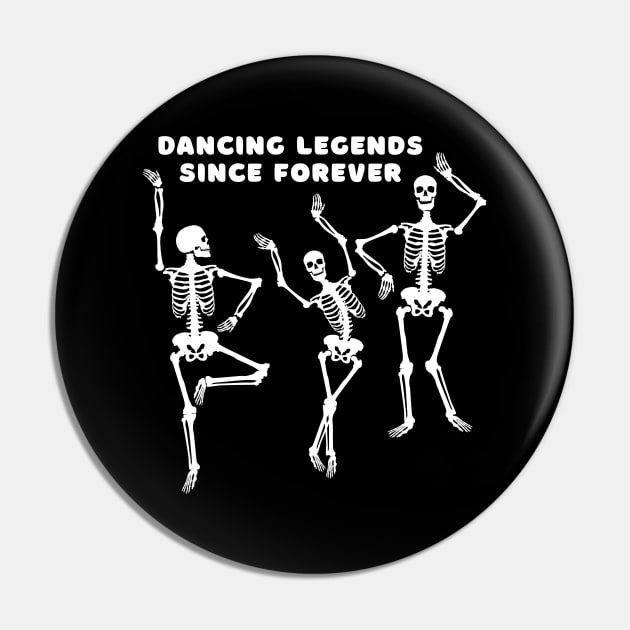 Halloween party dancing skeleton Pin by Artist usha