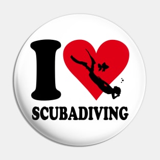 Love scuba Pin