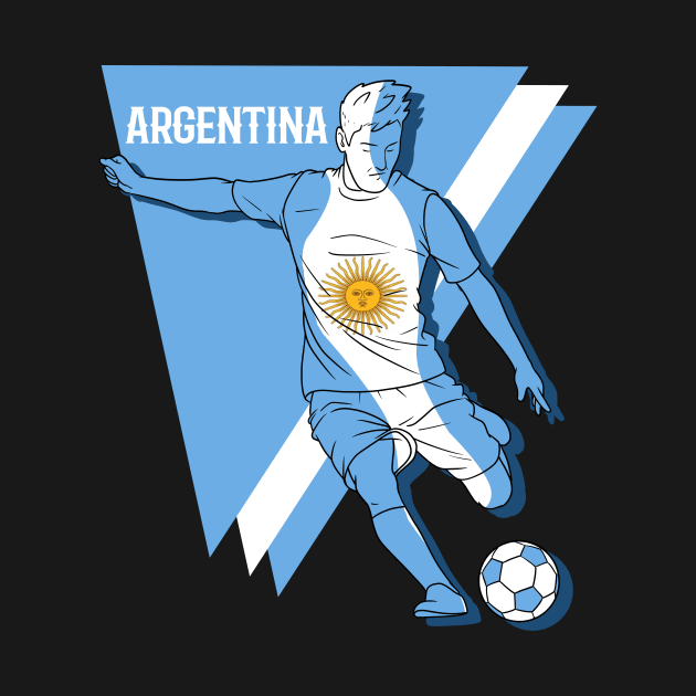 Argentina Futbol Fan Soccer Argentinian Proud Argentine by Noseking