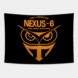Blade Runner Tyrell Corporation Nexus 6 Orange Tapestry