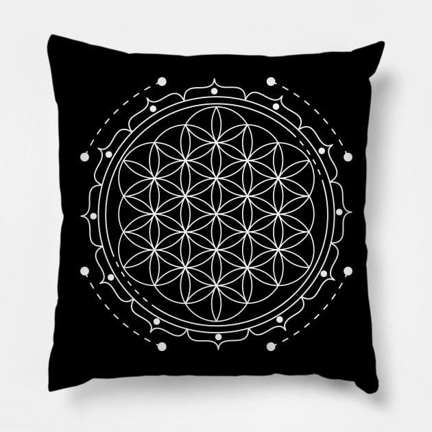 Flower of Life Pillow by CelestialStudio