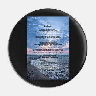 Desiderata Poem By The Sea Pin