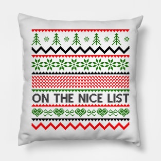 on the nice list Pillow