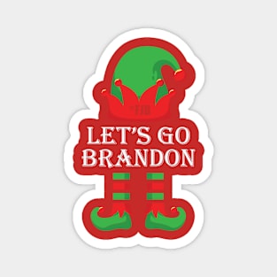 le'ts go brandon! christmas style Magnet