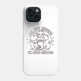 Serious ghost (Lineal) Phone Case