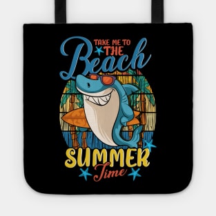 Shark Hawaiian Aloha Take Me To The Beach Summer Time Tote