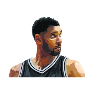 Tim Duncan of the San Antonio Spurs T-Shirt