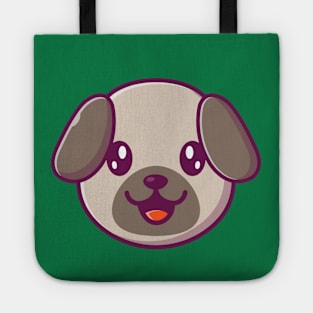 Cute Dog Face Cartoon (3) Tote