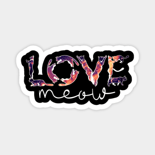 Love Meow Magnet