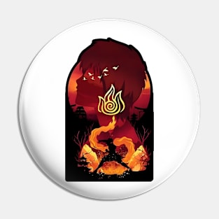 Fire Elements Avatar Pin