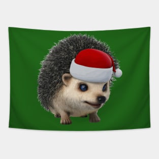 Cute Christmas Opossum Or Hedgehog Wearing Santa Costume Tapestry