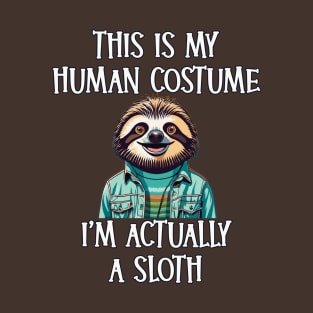 This Is My Human Costume - I’m Actually a Sloth T-Shirt