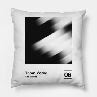 The Eraser / Minimalist Style Graphic Artwork Design Pillow