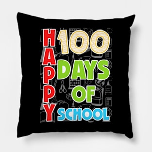 100th Day of School Teachers Kids Child Happy 100 Days Pillow