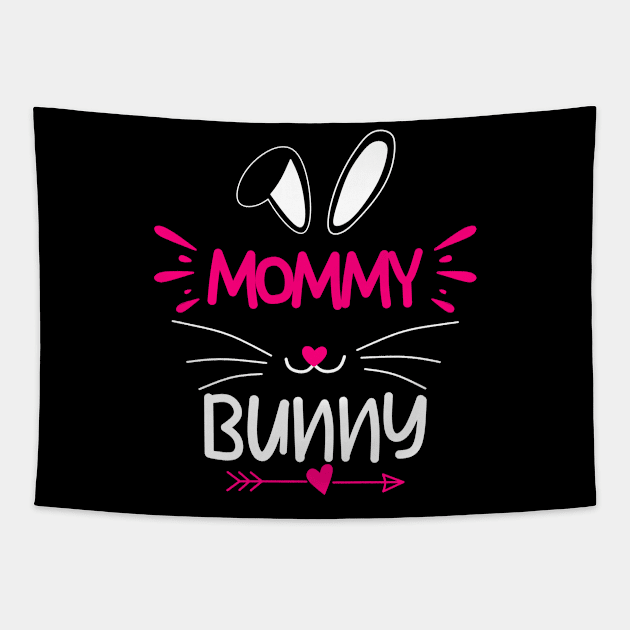 Mommy Bunny, Mama Bunny, Bunny Mom,Easter Mommy Bunny, Bunny mama, Baby Bunny. Tapestry by Motivation sayings 
