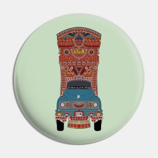 Pakistani Truck Art With Positive Quote Pin