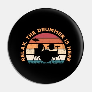 Funny Drummer Pin