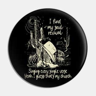 I Find My Soul Revival. Singing Every Single Verse Vintage Cowgirl Hat Pin