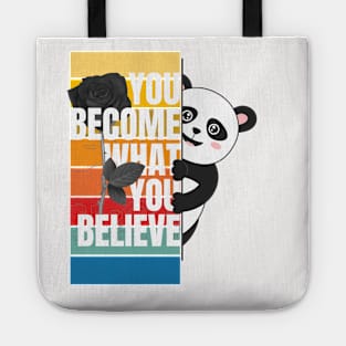 Peeking Panda Bear Tote