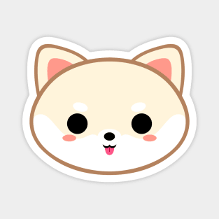 Cute Cream Shiba Inu Magnet