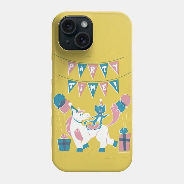 Kitty Pony Party Time Phone Case by stickerjock