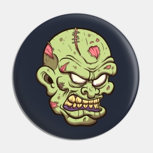 Angry Zombie Hea Pin