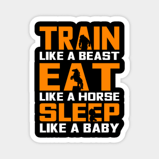 Train Eat Sleep - For Gym & Fitness Magnet