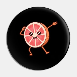 Kawaii Cartoon Grapefruit Pin