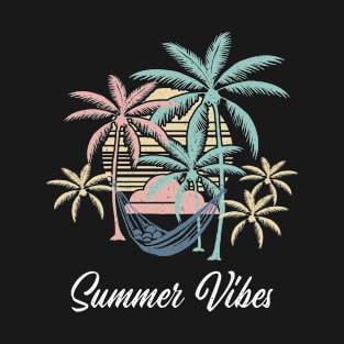 Summertime - Retro Summer Vibes (White) T-Shirt