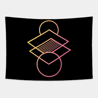 Abstract geometric gradient Tapestry