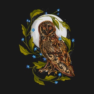 Woodland Owl Moon T-Shirt