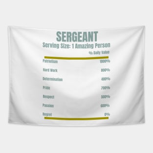 Sergeant Nutrition Facts Tapestry