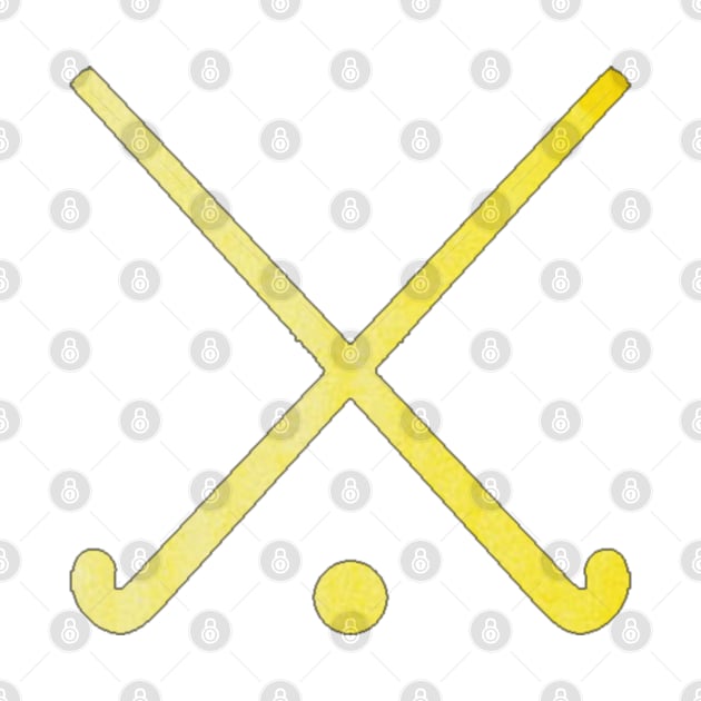 Field Hockey Yellow by hcohen2000