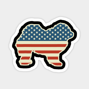 Chow Chow American Flag 4Th Of July Magnet