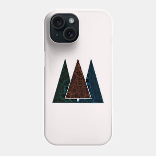 3 abstract triangles Phone Case