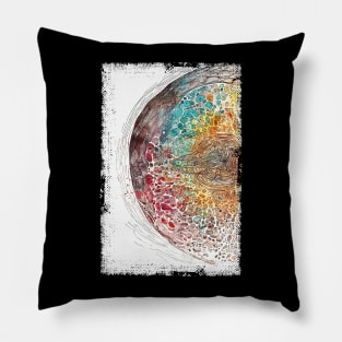 Abstract Hair Cell Art Pillow